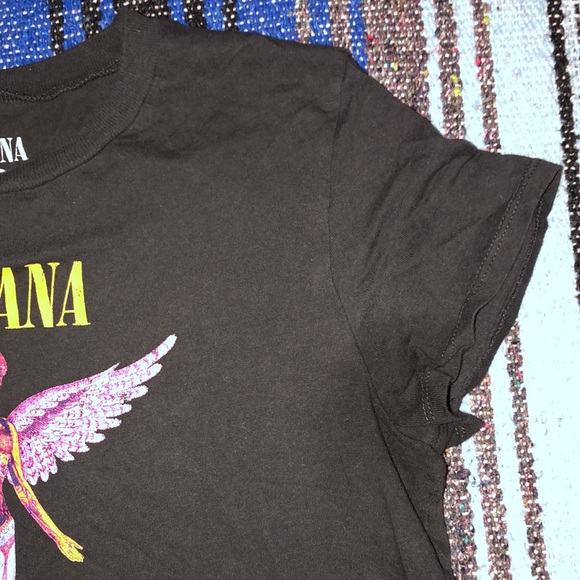 Nirvana Crop Top Tee Shirt - Picture 5 of 11